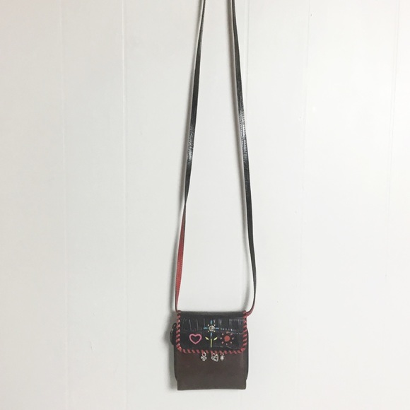 Brighton Leather Brown Bag Purse Crossbody - Picture 2 of 8